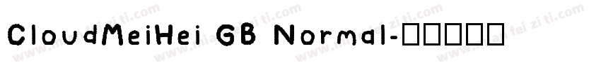 CloudMeiHei GB Normal字体转换